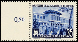 35 Pfg Leipziger Messe Dunkelblau Mit Besserem Wz. 2 X I, Tadellos Postfrisch Mit Linkem Rand, Gepr. Paul BPP, Mi.... - Otros & Sin Clasificación