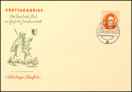 48 Pfg Schubert Auf Schmuck-FDC Von BERLIN 13.11.53, Mi. 160,-, Katalog: 404FDC BF48 Pfg Schubert On... - Autres & Non Classés