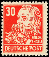 30 Pfg Engels Auf Gewöhnlichem Papier Mit Wz. 2 X I, Tadellos Postfrisch Gepr. Paul BPP, Mi. 110,-, Katalog:... - Otros & Sin Clasificación