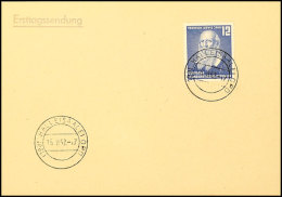 12 Pfg Jahn Auf FDC-Karte Von HALLE 15.10.52, Tadellos, Mi. 80,-, Katalog: 317FDC BF12 Pfg Jahn On First Day... - Otros & Sin Clasificación