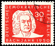 30 Pfg Bach Mit Plattenfehler "Fleck Rechts Auf Der Unterlippe", Tadellos Gestempelt, Mi. 300,-, Katalog: 258III... - Altri & Non Classificati