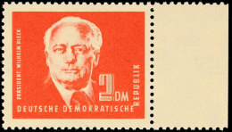 2 DM Pieck Bräunlichrot, Tadellos Postfrisch Mit Rechtem Rand, Gepr. Mayer BPP, Katalog: 254ca **2 DM... - Otros & Sin Clasificación