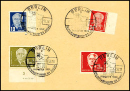 12 Pfg Bis 2 DM Pieck Auf FDC, Rückseitig Auf SBZ-Ganzsache P 35/02, Alles Rechte Randstücke, 1 DM Gar... - Otros & Sin Clasificación