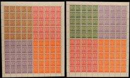 Ziffern-Ausgabe, Großbogen Mi.-Nr. 5 Und 6, Tadellos Postfrisch, Mi. 700.-, Katalog: GB5/6 **Numerals... - Other & Unclassified