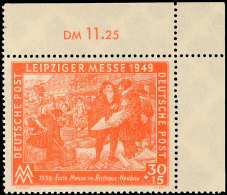 30 Pfg Leipziger Frühjahrsmesse 1949 Mit Plattenfehler "sitzender Mann Mit Hellem Streifen Am Rücken" Aus... - Autres & Non Classés