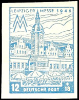 12+18 Pf. Graublau, Wz.Y, Ungezähnt, Tadellos Postfrisch, Gepr. Ströh BPP, Mi. 2.000.-, Katalog: 163BYb... - Otros & Sin Clasificación