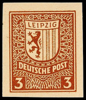 3 Pf. Messe, Ungezähnt, Tadellos Postfrisch, Gepr. Ströh BPP, Mi. 280.-, Katalog: 156xU **3 Pf. Fair,... - Autres & Non Classés