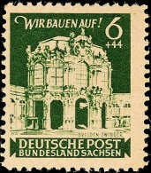 6+44 Pf. Graugrün, C-Zähnung, Tadellos Postfrisch, Kurzbefund Ströh BPP, Mi. 500.-... - Sonstige & Ohne Zuordnung