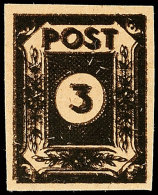 3 Pf. Type I  Und 10 Pf. In Type II Je Mit Dreifachdruck, Postfrisch, Kurzbefund Ströh BPP, Mi. 220.-... - Otros & Sin Clasificación