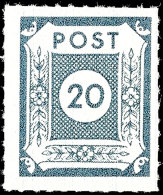 20 Pf. Blaugrau, Loschwitz-Durchstich, Tadellos Postfrisch, Gepr. Ströh BPP, Mi. 600.-, Katalog: 48Gb **20... - Otros & Sin Clasificación