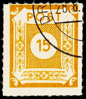 15 Pf. Gelbocker, Loschwitz-Durchstich, Tadellos Gestempelt, Gepr. Ströh BPP, Mi. 300.-, Katalog: 47Gb O15... - Otros & Sin Clasificación