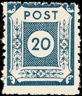 20 Pf. Schwärzlichblaugrau, Durchstich Klotzsche, Tadellos Postfrisch, Gepr. Ströh BPP, Mi. 300.-,... - Autres & Non Classés