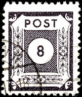 8 Pf. Schwarzviolett, Gez. Coswig DIII, Tadellos Gestempelt, Gepr. Ströh BPP, Mi. 500.-, Katalog: 44DIIIb... - Autres & Non Classés