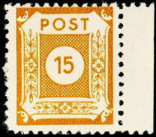 15 Pf. Gelbocker, Gez. Coswig DII, Tadellos Postfrisch, Gepr. Ströh BPP, Mi. 600.-, Katalog: 47DIIb **15... - Autres & Non Classés