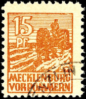 15 Pf. Gelbbraun, Gestempelt, Gepr. Kramp BPP, Mi. 350.-, Katalog: 37za O15 Pf. Yellow Brown, Used, Expertized... - Autres & Non Classés