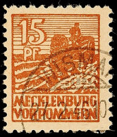 15 Pf. Mittelsiena, Gestempelt, Gepr. Kramp BPP, Mi. 300.-, Katalog: 37yd O15 Pf. Medium Sienna, Used,... - Otros & Sin Clasificación