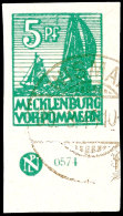 5 Pf. Smaragdgrün, Re. Untere Ecke Mit DZ, Gestempelt, Gepr. Kramp BPP, Mi. 220.-, Katalog: 32xaDZ O5 Pf.... - Autres & Non Classés