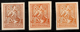 8+22 Pf. Bodenreform, A-, B-, C-Farbe Je Ungezähnt, Postfrisch, Gepr. Kramp/Thom BPP, Mi. 520.-, Katalog:... - Autres & Non Classés