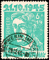 6+14 Pf. Breitscheid Mit Plattenfehler VII, Tadellos, Gestempelt, Gepr. Kramp BPP, Katalog: 20aVII O6 14 Pf.... - Autres & Non Classés