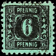 6 Pfg Auf Opalgrün - So Genannte "Maigrüne", Tadellos Gestempelt, Gepr. Kramp BPP, Mi. 240,-, Katalog: 8y... - Otros & Sin Clasificación