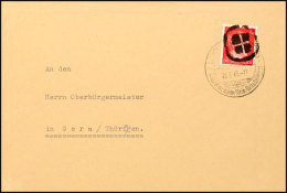 12 Pf. Hitler, EF Auf Brief Ab Lichtenstein/Sa. Mit Ortstyp. Unkenntlichmachung (nach Handbuch C5) Vom 26.7.45 Nach... - Otros & Sin Clasificación