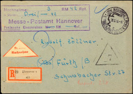 1948, R-Nachnahme-Brief Des Messe-Postamt Hannover Mit Sonderstempel "HANNOVER EXPORTMESSE 22.5.-6.6.48/ 28.5."... - Autres & Non Classés
