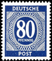 80 Pf. In D-Farbe Tadellos Postfrisch, Fotobefund ArGe, Mi. 1.600.- Attest/Certificate:... - Sonstige & Ohne Zuordnung