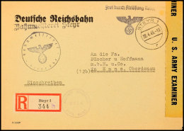 1945, "Frei Durch Ablösung Reich"-Vordruckbrief Der Deutschen Reichsbahn Als R-Brief Von STEYR 28.4.45 Nach... - Other & Unclassified