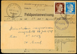 Feldpost 1945, 10 Und 20 Pfg Hitler Auf Fp-Anweisung Aus Ungarn Ab Fp-Nr. 31036 (= 357. Inf.Div.) Mit Fp-Stempel... - Other & Unclassified