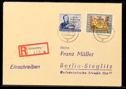 6 Und 80 Pfg Aufdruck "Stadt Strausberg 1945", Auf R-Brief Nach Berlin-Steglitz (Ankstpl), Katalog: 12,26 BF6... - Sonstige & Ohne Zuordnung