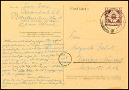 6 Pfg. Ganzsachenkarte Bedarfsgebraucht Von GÖRLITZ 11.9.45 Mit Viel Text Nach Dresden-Neustadt, Kleine... - Görlitz