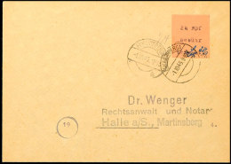 24 Pf. Schwarz A. Hellbraun, Tadellos Gestempelt A. Nichtgelaufenem Brief, Mi. 600,-, Katalog: 3I BF24 Pf.... - Other & Unclassified