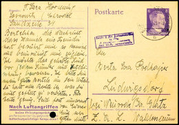 Ghetto Sosnowitz: 1943, "Zentr. D. Jüd...Ältestenrat Sosnowitz.Abtl. VI-Postsammelstelle", Violetter Ra4... - Other & Unclassified