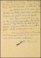 Gestapo Außenstelle Klattau: 1943, Brief Aus Sanok Mit Kpl. Briefinhalt An Die Geheime... - Sonstige & Ohne Zuordnung