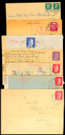 1942/1944, Partie Mit 7 Frankierten Briefen Und Karten Von Frz., Belg. Und Tschechischen Fremdarbeitern (einmal... - Altri & Non Classificati