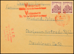 1941, "K.L.D. Böhmen Und Mähren Lager Olmütz...." (Kinderlager), Roter L4 Auf Brief Mit Waagerechtem... - Other & Unclassified