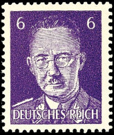 6 Pf Himmler In Type II (enge Linien) Postfrisch, Oben Nachgezähnt, Ansonsten Einwandfrei, Signiert, Mi.... - Otros & Sin Clasificación