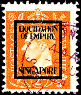 2 D Singapore Tadellos Gestempelt, Fotokurzbefund Pieles BPP, Mi. 140,- Attest/Certificate:... - Sonstige & Ohne Zuordnung