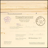 1941/1945, Kleine Korrespondenz Mit 19 Karten Und Briefe An Bzw. Von Einem Belg. Kriegsgefangenen In Deutschland,... - Sonstige & Ohne Zuordnung