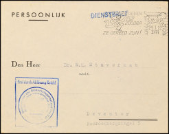 Niederlande 1944, Portofreier Dienstbrief Mit Briefstempel Befehlshaber Der Sicherheitspolizei Und Des SD Ab... - Otros & Sin Clasificación