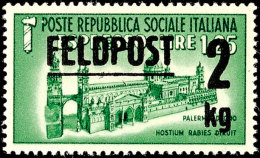 1944 (ca.), Italien-Sondermarke Mit Aufdruck "FELDPOST 2 Kg", Postfrisch, Pracht, Signiert Pickenpack  **1944... - Otros & Sin Clasificación