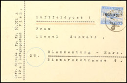 1944, Insel Rhodos Zulassungsmarke Durchstochen Mit Notstempel "b 27.11.44" Auf Feldpostbrief Mit... - Autres & Non Classés