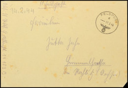 1944, Kessel Von Tscherkassy, SS-Feldpostbrief Mit Normstempel "d 17.2.44" Und Absendervermerk Mit Feldpostnummer... - Sonstige & Ohne Zuordnung