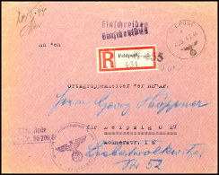 1944, Kessel Von Tscherkassy, R-Dienstbrief Mit Normstempel C 455 4.2.44" Und Brief-/Dienststempel Mit... - Sonstige & Ohne Zuordnung