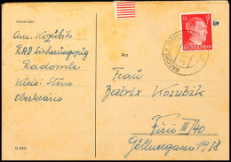 1943, 12 Pfg. Hitler Mit Stempel RADOMLE (KÄRNTEN) 22.1.43" Auf Karten-Faltbrief Mit Absendervermerk "RAD... - Sonstige & Ohne Zuordnung