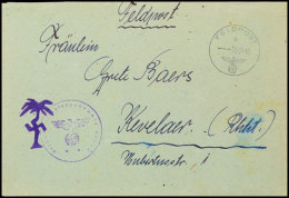 1942, Feldpost-Brief Mit Normstempel "e 29.11.42" Und Violettem Palmenstempel Sowie Handschriftlichen... - Other & Unclassified