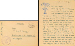 DAK 1941, Feldpostbrief Mit Briefstempel Fp-Nr. 29544 (= Aufkl.Abt. 33, 15. Pz.Div.) Und Fp-Normstempel 12.6.41... - Other & Unclassified