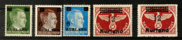 Aufdruckserie Mit Mi. 4A Und B, Postfrisch, Mi. 250,-, Katalog: 1/4A+B **Overprint Set With Michel 4A And B,... - Other & Unclassified