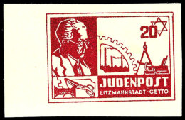 5 Pfg. - 20 Pfg. Ghetto-Postmarken Je Mit Rand, Komplett, Postfrisch Bzw. Ohne Gummi, Wie Verausgabt, Pracht,... - Altri & Non Classificati