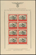 10+10 Zl. Krakauer Burg, Postfrischer Kleinbogen (Formnummer 3), Mi. 200,-, Katalog: 125KB3 **10 10 Zl. Polish... - Sonstige & Ohne Zuordnung